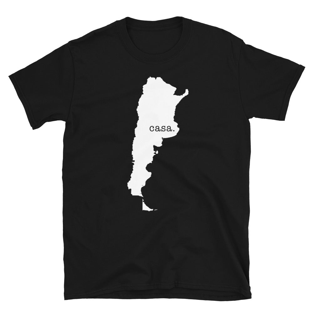 Argentina White Map Unisex T-Shirt