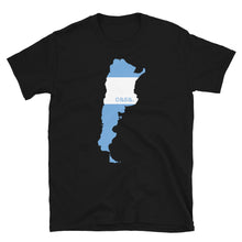 Load image into Gallery viewer, Argentina Flag Map Unisex T-Shirt
