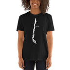 Chile White Map Unisex T-Shirt