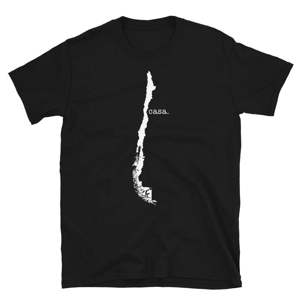 Chile White Map Unisex T-Shirt