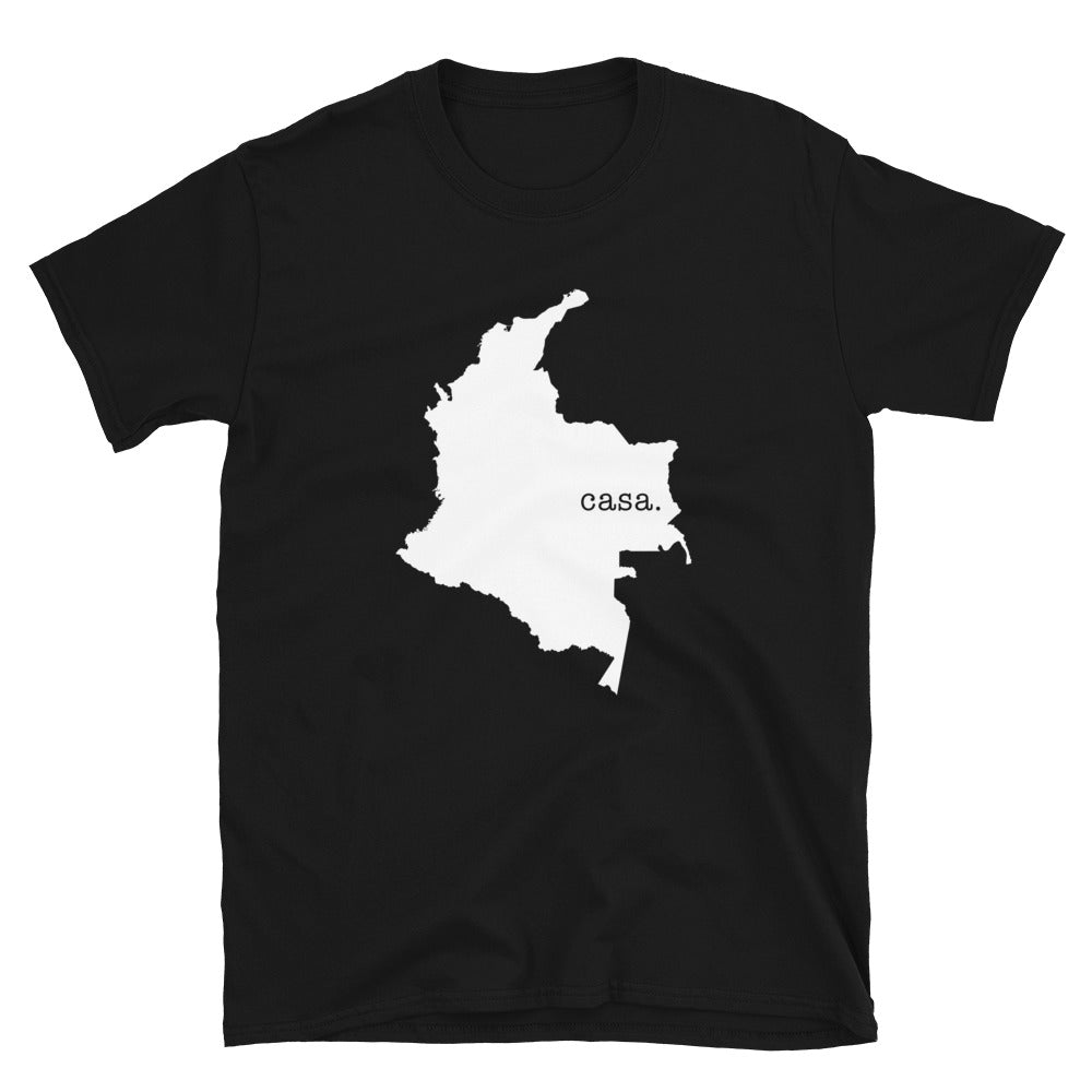 Colombia White Map Unisex T-Shirt