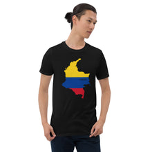 Load image into Gallery viewer, Colombia Flag Map Unisex T-Shirt
