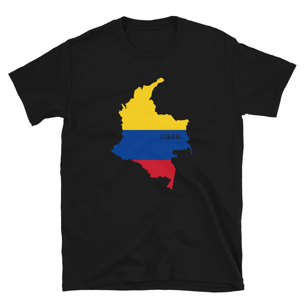 Colombia Flag Map Unisex T-Shirt