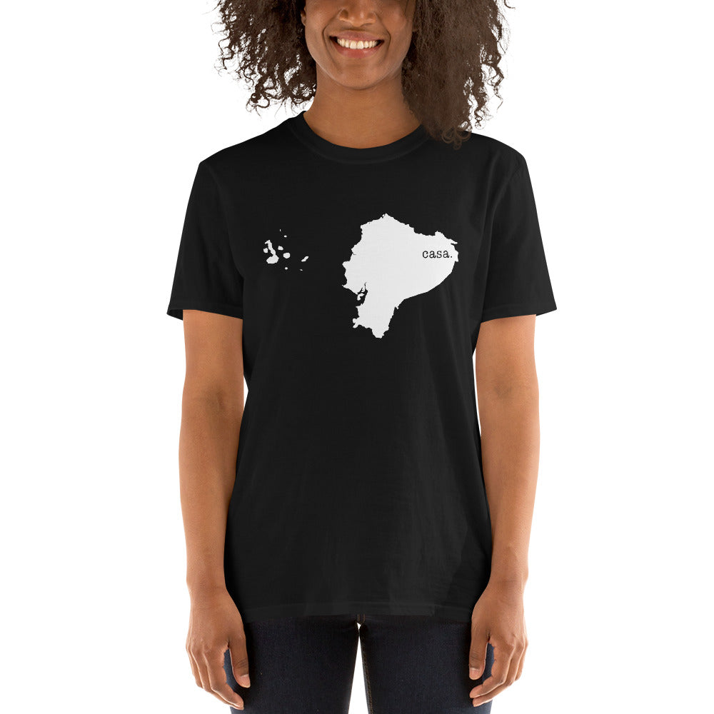 Ecuador White Map Unisex T-Shirt