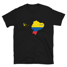 Load image into Gallery viewer, Ecuador Flag Map Unisex T-Shirt
