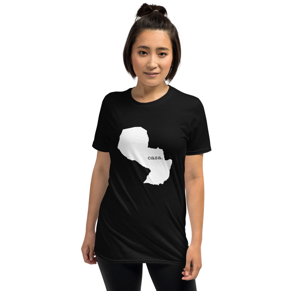 Paraguay White Map Unisex T-Shirt