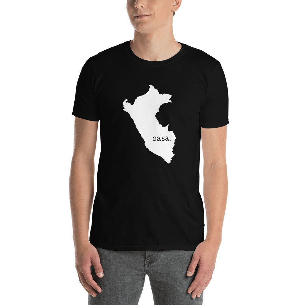 Peru White Map Unisex T-Shirt