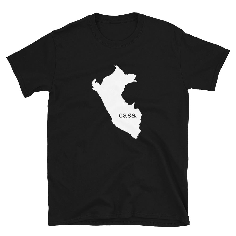 Peru White Map Unisex T-Shirt