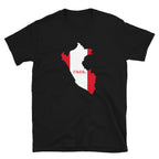 Peru Flag Map Unisex T-Shirt