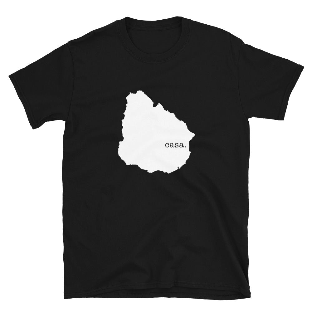 Uruguay White  Map Unisex T-Shirt