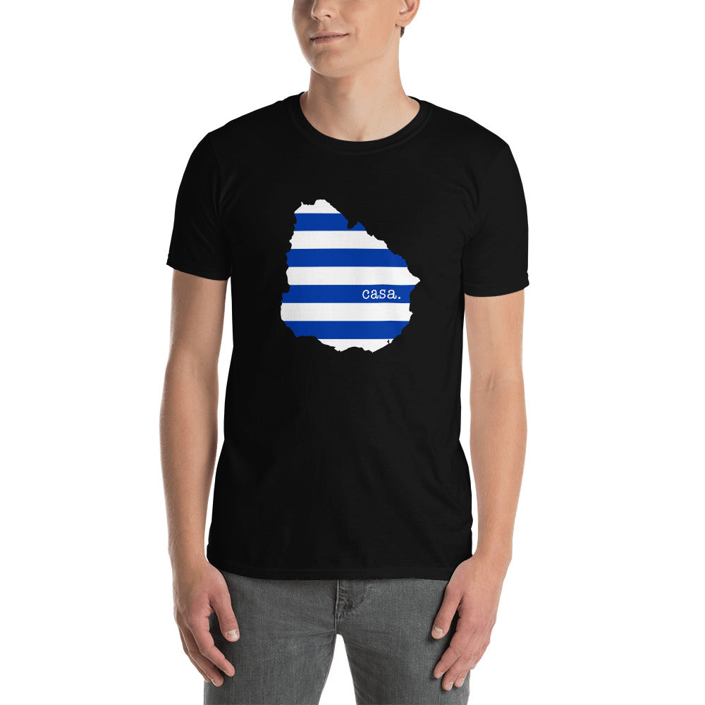 Uruguay Flag Map Unisex T-Shirt