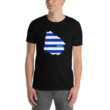 Load image into Gallery viewer, Uruguay Flag Map Unisex T-Shirt
