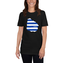 Load image into Gallery viewer, Uruguay Flag Map Unisex T-Shirt
