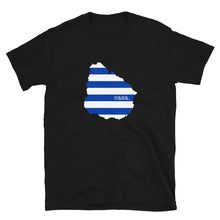 Load image into Gallery viewer, Uruguay Flag Map Unisex T-Shirt
