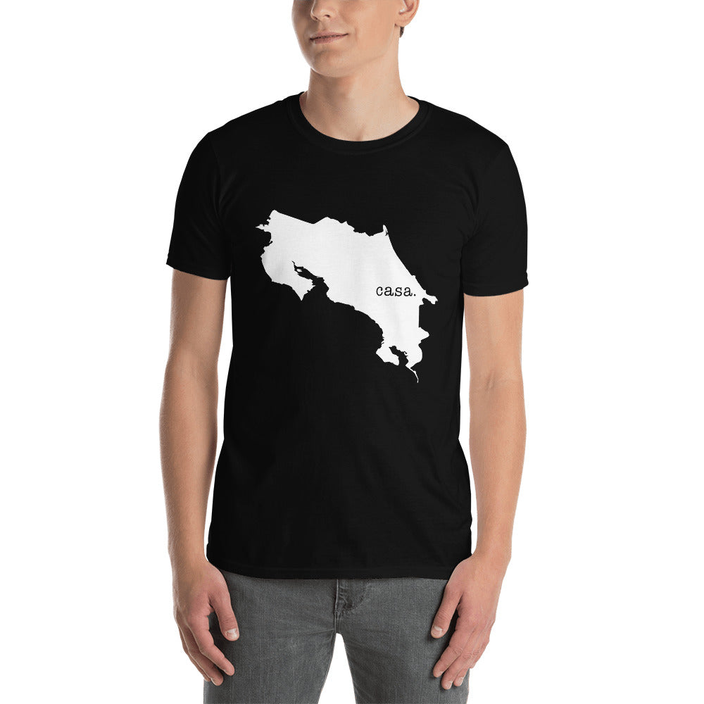 Costa Rica White Map Unisex T-Shirt