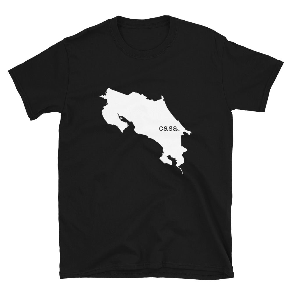 Costa Rica White Map Unisex T-Shirt