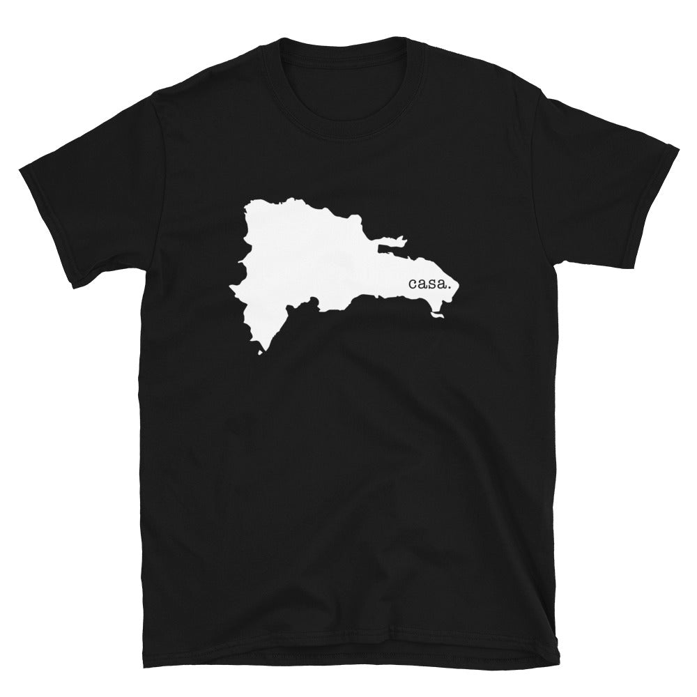 Dominican Republic White Map Unisex T-Shirt