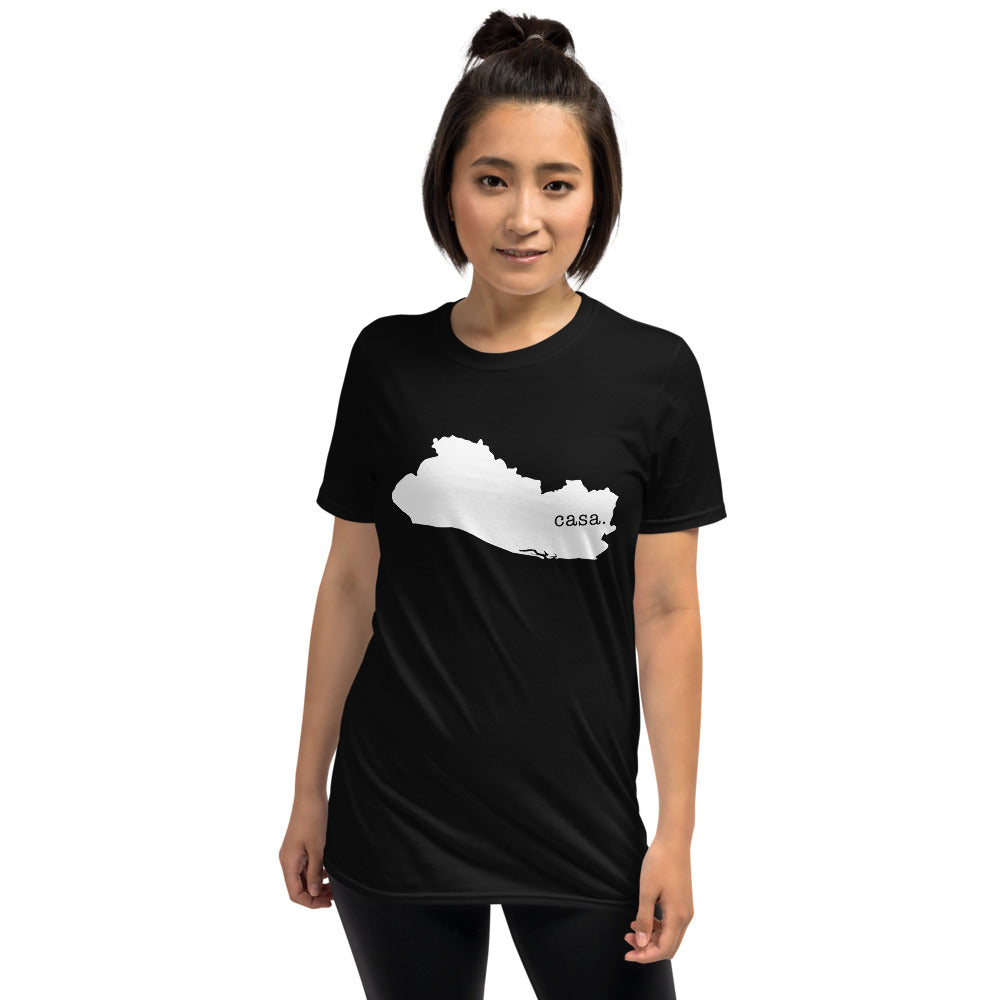 El Salvador White Map Unisex T-Shirt