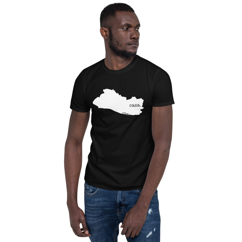 El Salvador White Map Unisex T-Shirt