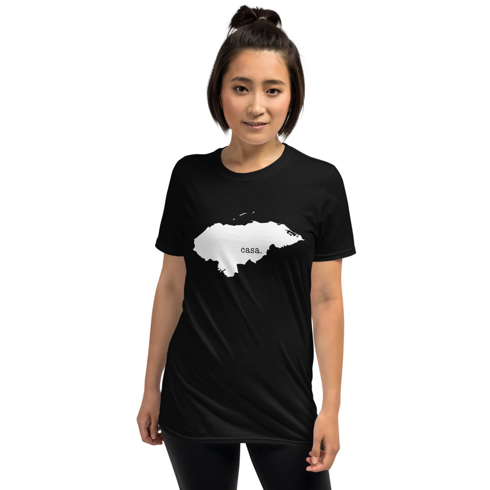 Honduras White Map Unisex T-Shirt