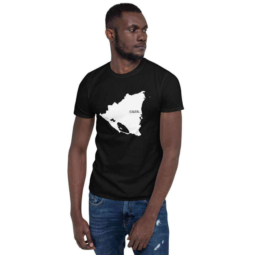 Nicaragua White Map Unisex T-Shirt