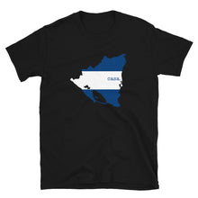 Load image into Gallery viewer, Nicaragua Flag Map Unisex T-Shirt
