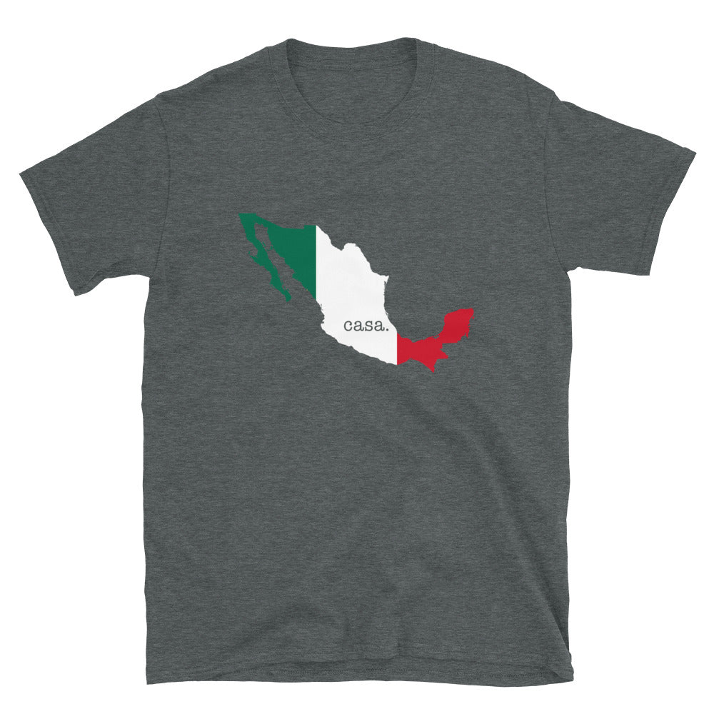 Mexico Map Flag Colors Unisex T-Shirt