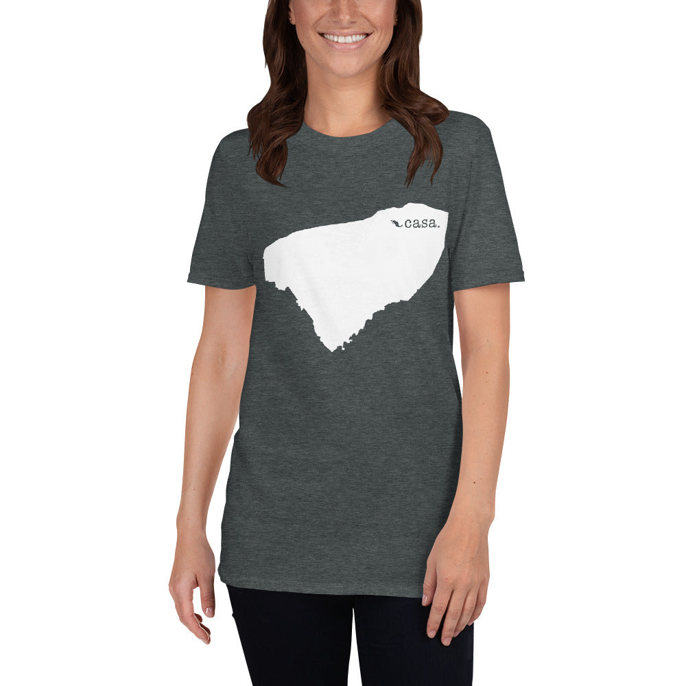 Yucatan Mexico White Map Unisex T-Shirt