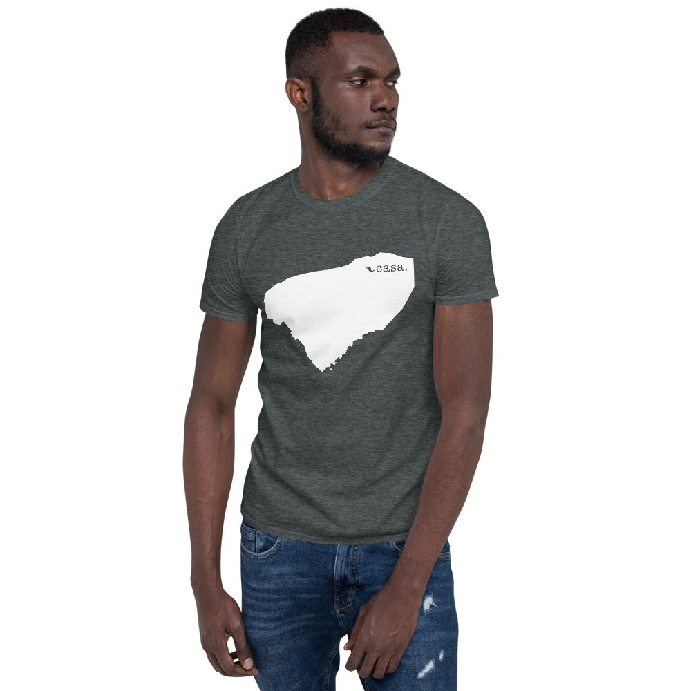 Yucatan Mexico White Map Unisex T-Shirt