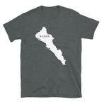 Sinaloa Mexico White Map Unisex T-Shirt