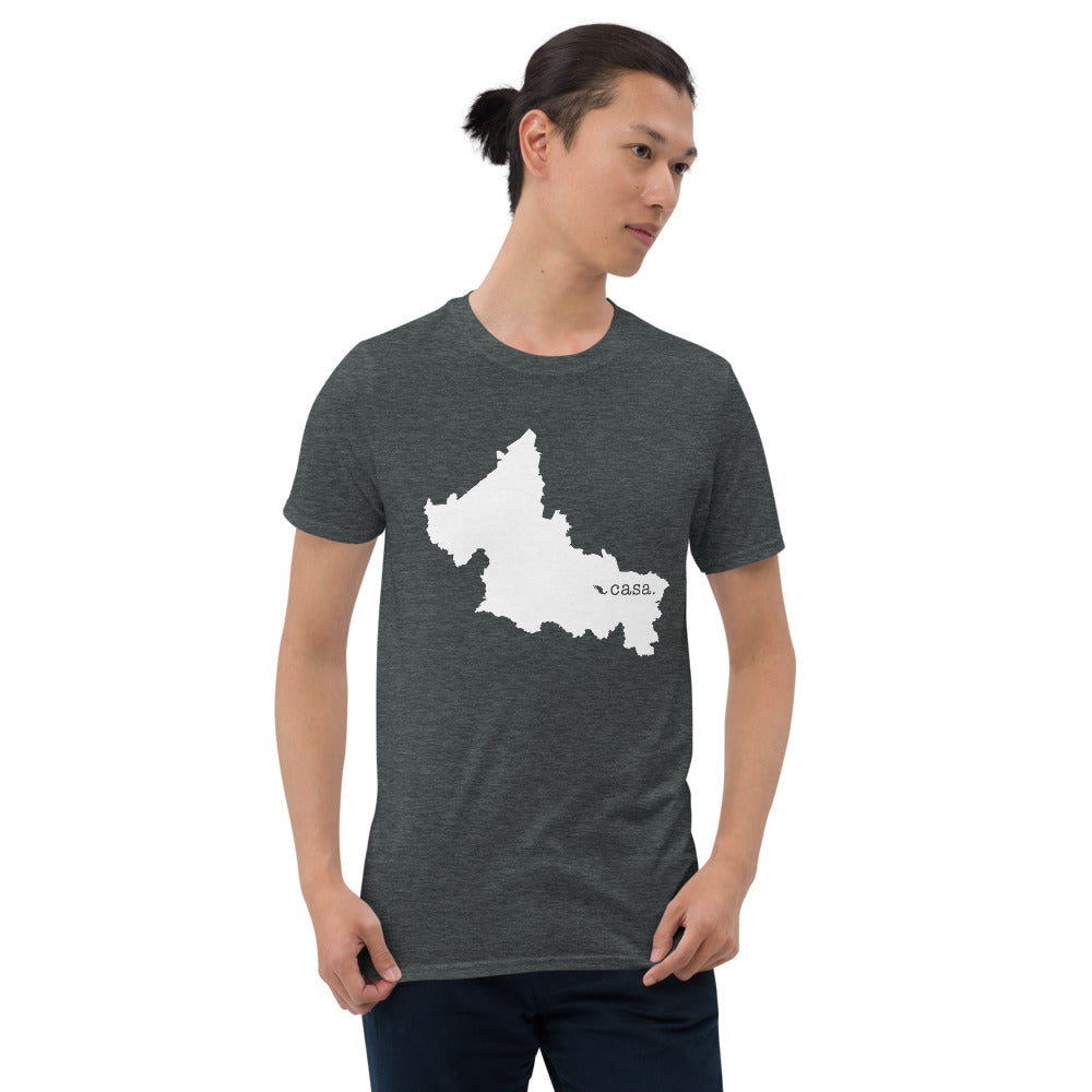 San Luis Potosi Mexico White Map Unisex T-Shirt