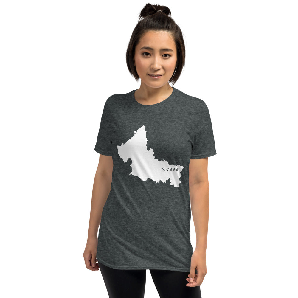 San Luis Potosi Mexico White Map Unisex T-Shirt