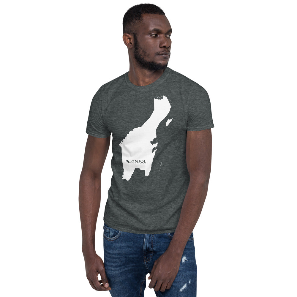 Quintana Roo Mexico White Map Unisex T-Shirt