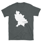 Camiseta unisex con mapa blanco de Nayarit, México