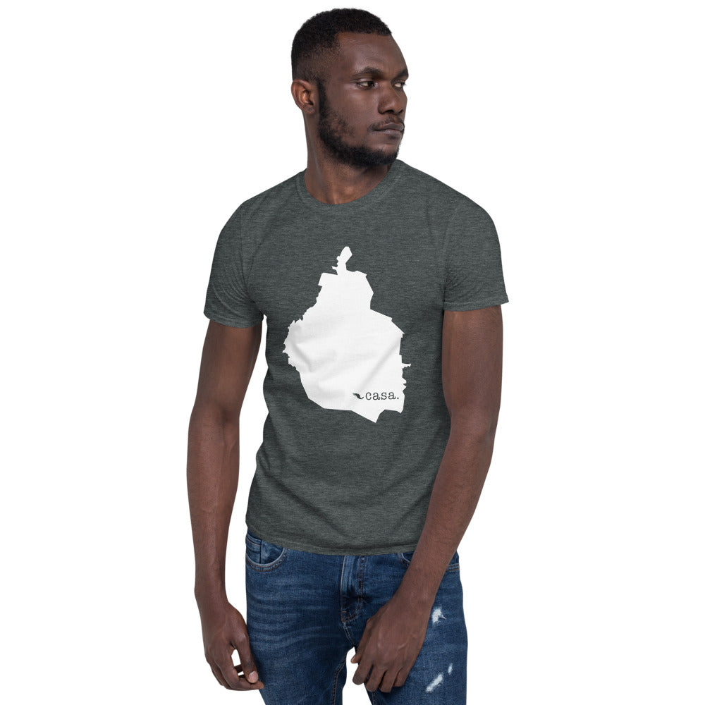 Distrito Federal Mexico White Map Unisex T-Shirt