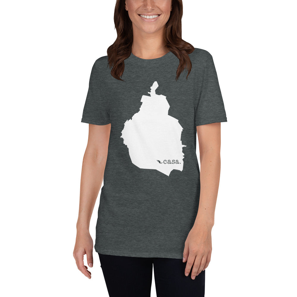 Distrito Federal Mexico White Map Unisex T-Shirt