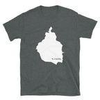 Camiseta unisex con mapa blanco del Distrito Federal de México