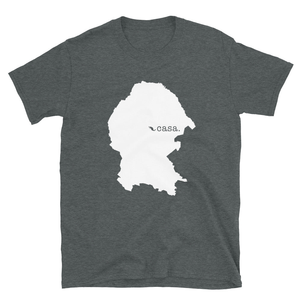 Coahuila Mexico White Map Unisex T-Shirt