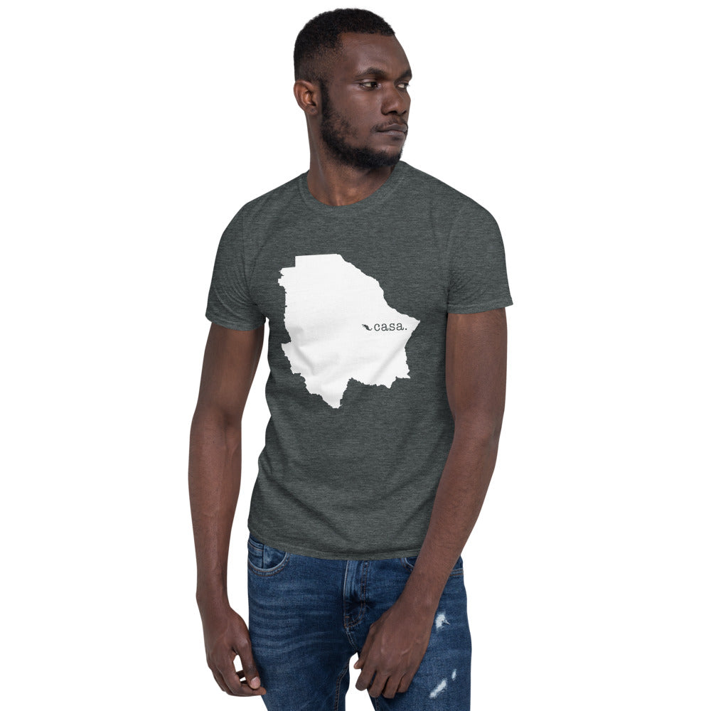 Chihuahua Mexico White Map Unisex T-Shirt