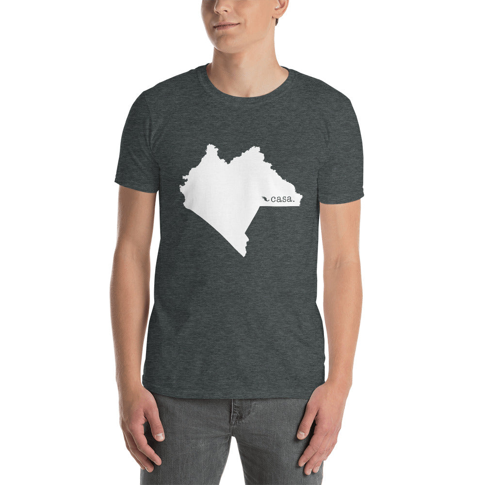 Chiapas Mexico White Map Unisex T-Shirt