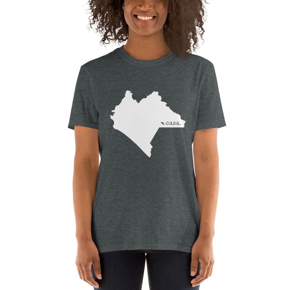Chiapas Mexico White Map Unisex T-Shirt