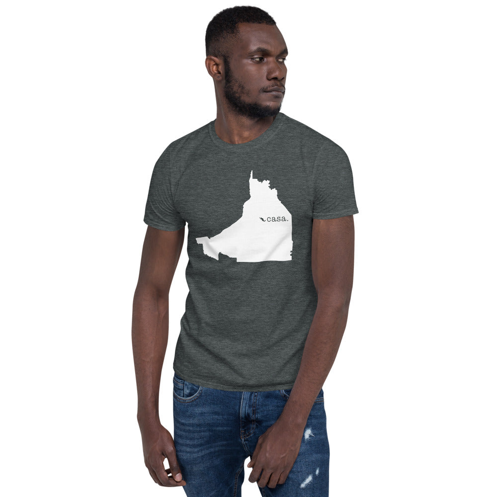 Campeche Mexico White Map Unisex T-Shirt