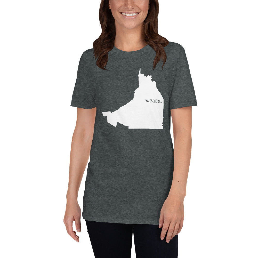 Campeche Mexico White Map Unisex T-Shirt