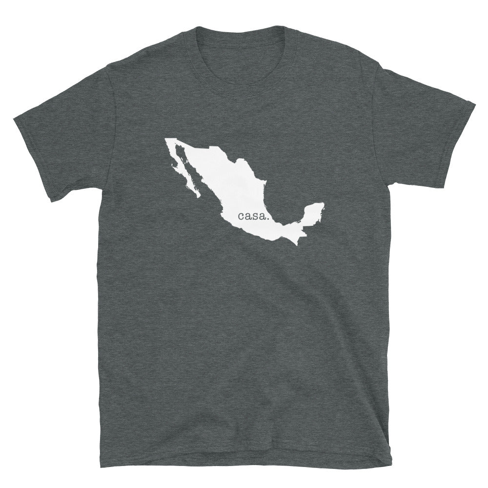 Camiseta unissex com mapa do país do México