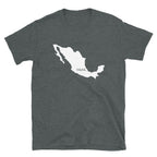 Camiseta unissex com mapa do país do México