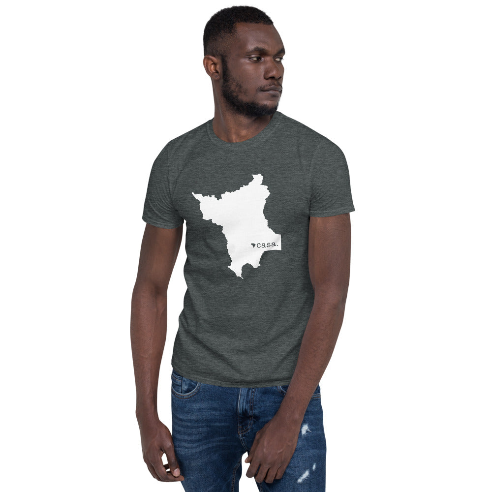 Roraima Brazil White Map Unisex T-Shirt