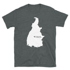Tocantins Brazil White Map Unisex T-Shirt