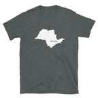 São Paulo Brazil White Map Unisex T-Shirt