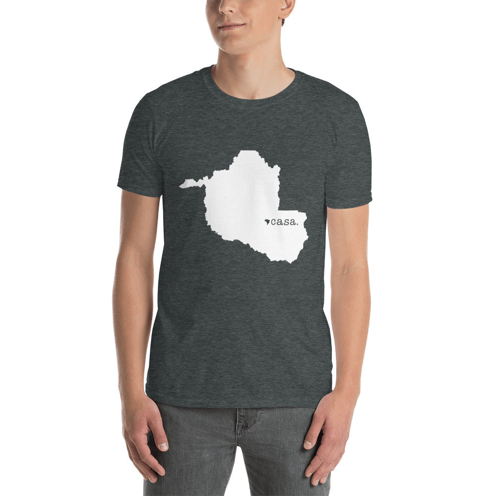Rondonia Brazil White Map Unisex T-Shirt