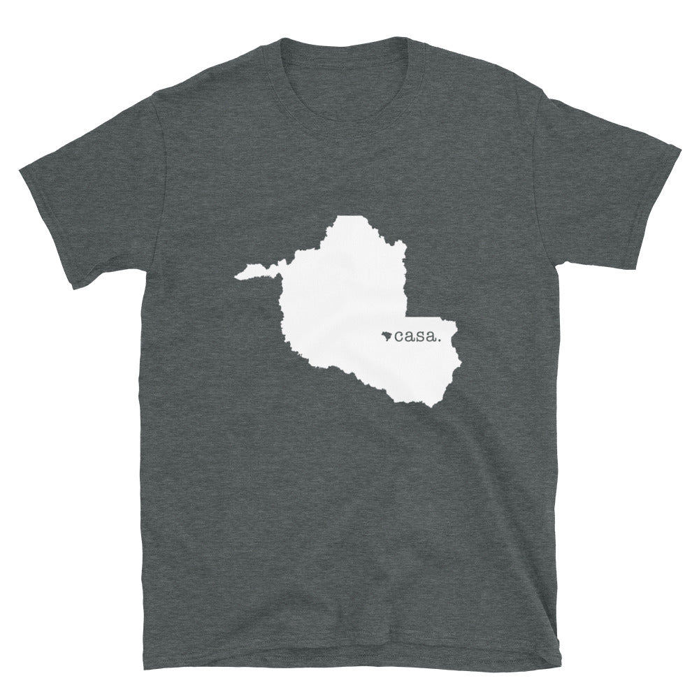 Rondonia Brazil White Map Unisex T-Shirt